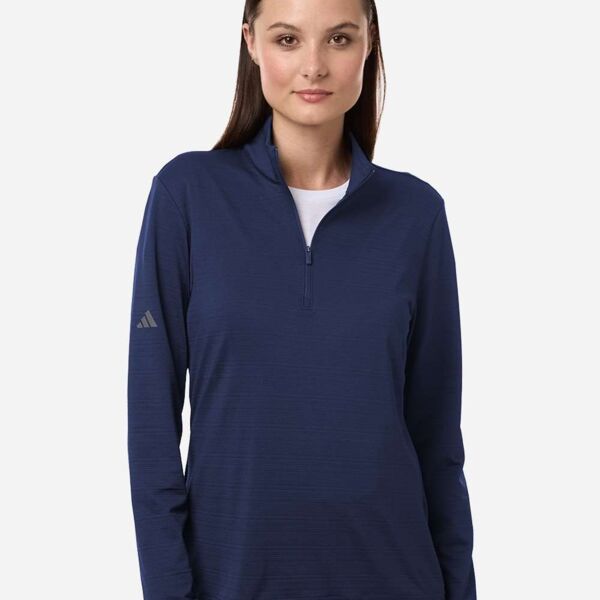 Women's Textured Stripe Quarter-Zip Pullover Thumbnail