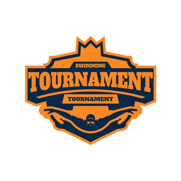 Swimming Tournament logo template Thumbnail