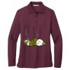 Women's Silk Touch Long Sleeve Polo Thumbnail