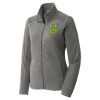 Women's Heather Microfleece Full Zip Jacket Thumbnail
