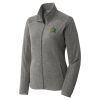 Women's Heather Microfleece Full Zip Jacket Thumbnail