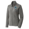Women's Heather Microfleece Full Zip Jacket Thumbnail