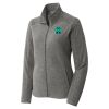 Women's Heather Microfleece Full Zip Jacket Thumbnail