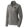 Women's Heather Microfleece Full Zip Jacket Thumbnail