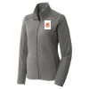 Women's Heather Microfleece Full Zip Jacket Thumbnail